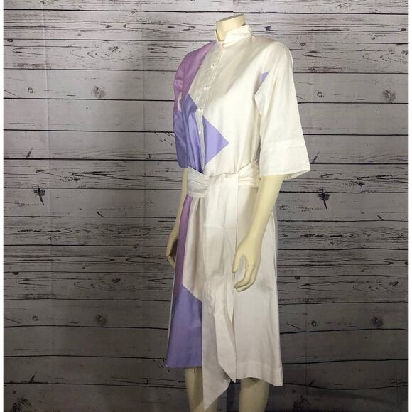 Vintage Catherine Ogust Penthouse Gallery “Forever Dress” Abstract Shirtdress XS - Picture 7 of 13